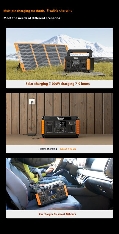 Estación de Energía Solar Portátil 500W - Cargador Móvil de Alta Capacidad 220V - Image 11