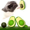Juguete Interactivo de Aguacate con Catnip para Limpieza Dental Felina