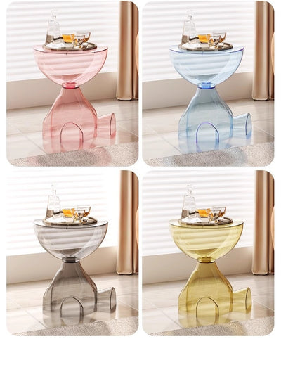 Mesa de Centro Transparente Estilo Osito de Peluche para Sala y Dormitorio - Image 20