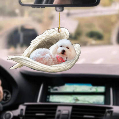 Colgante de Auto Ángel Perro Dormido - Adorno Decorativo de Acrílico para Puertas - Image 15