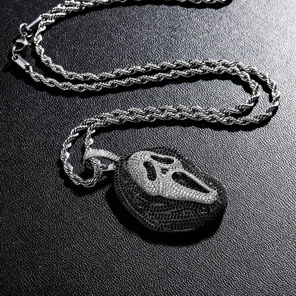 Collar Colgante Hip Hop Personalizado con Circonia Cúbica Grande - Image 4