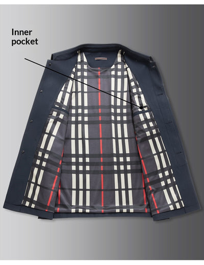 Abrigo Ejecutivo Tipo Trench para Hombre Tallas Grandes - Image 17