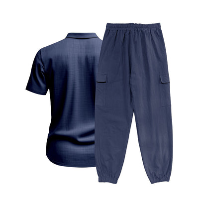 Conjunto de Trabajo Casual: Camisa Manga Corta y Pantalón - Image 27