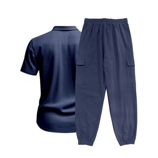 Conjunto de Trabajo Casual: Camisa Manga Corta y Pantalón - Image 27
