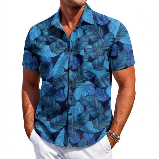 Camisa Hawaiana Hombre Manga Corta - Diseño Versátil y Moderno - Image 3