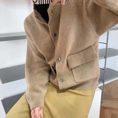Cardigan Tejido Holgado para Mujer - Saco Suéter Abotonable - Image 2