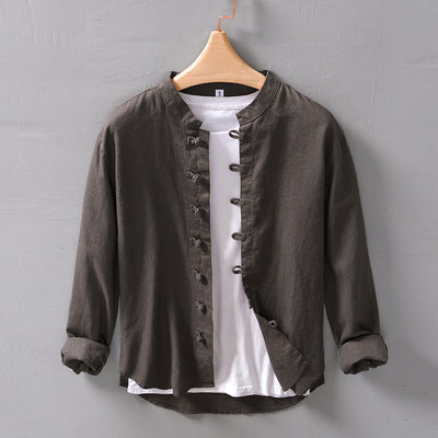 Camisa Retro de Botones para Hombre - Estilo Clásico - Image 9