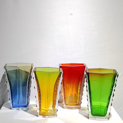 Jarrón de Cristal Pesado Irregular - Decoración Elegante para el Hogar - Image 14