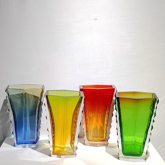 Jarrón de Cristal Pesado Irregular - Decoración Elegante para el Hogar - Image 14