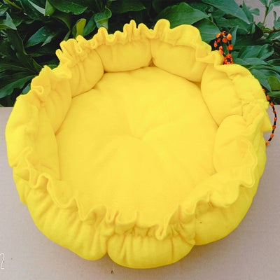 Cama para Mascotas Calabaza Cuatro Estaciones con Cordón Ajustable - Image 17
