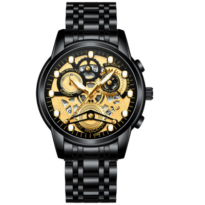 Reloj de Cuarzo Hueco para Hombre - Diseño Fashion Negro - Image 28