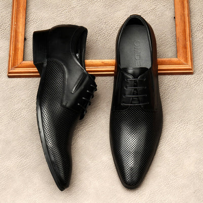 Zapatos de Cuero Italiano para Hombre con Punta Aguda - Estilo Británico y Coreano - Image 3