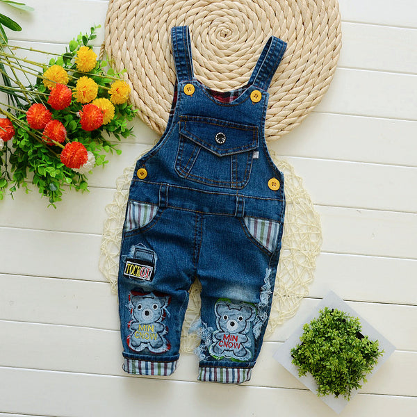 Pantalones Vaqueros con Tirantes para Niños y Niñas