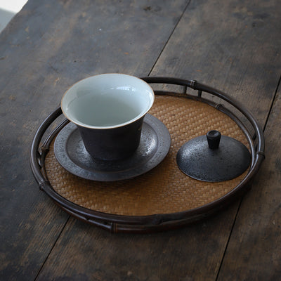 Tazón de Té Artesanal de Cerámica Pintado a Mano - Juego Kung Fu - Image 9