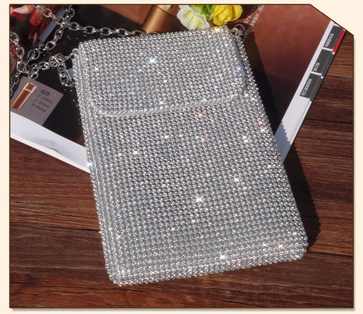 Bolso Mensajero Elegante con Cristales para Mujer - Versátil y Minimalista - Image 3