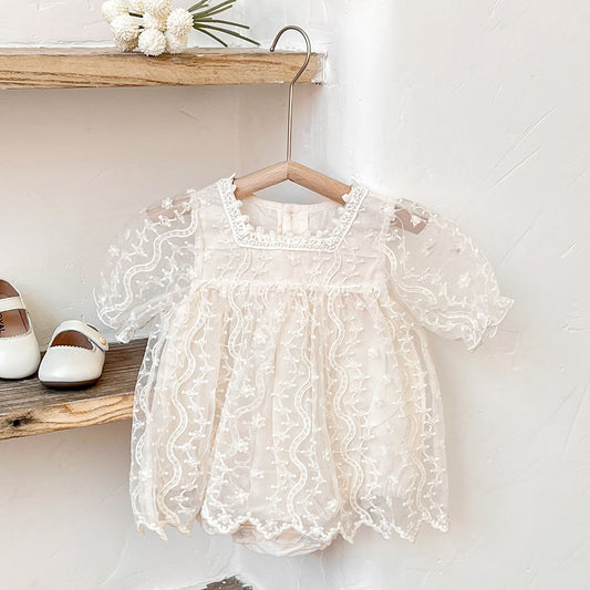 Vestido Princesa de Dos Capas con Encaje para Hermanas - Image 2