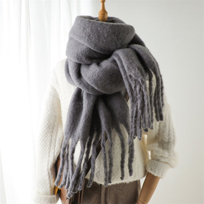 Bufanda Térmica Versátil con Borlas Extendidas para Invierno - Image 31