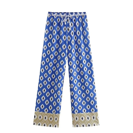 Conjunto de Falda Pantalón Estampado Estilo Europeo y Americano - Image 2
