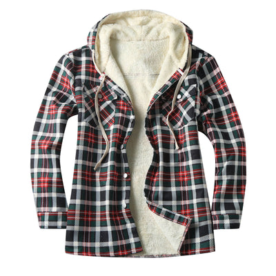 Chamarra Tipo Shirt con Capucha y Forro Polar para Hombre - Image 9