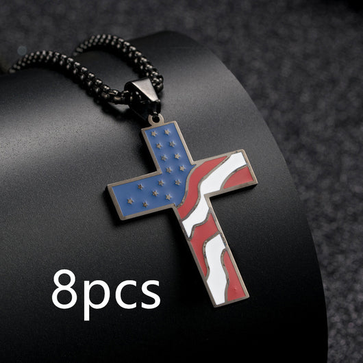 Collar Patriótico con Cruz y Bandera - Image 11