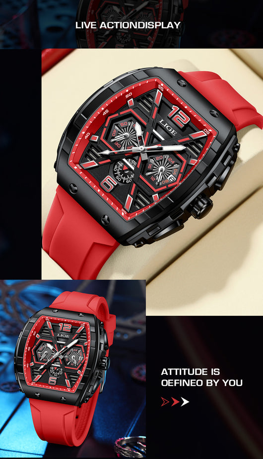 Reloj Deportivo Cuadrado Resistente al Agua con Calendario Multifuncional - Image 11