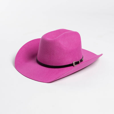 Sombrero Vaquero de Ala Ancha con Hebilla y Lana Pura - Image 12