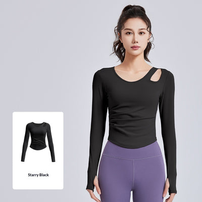 Top Deportivo Ajustado con Detalle Hueco y Fruncido para Pilates y Yoga - Image 5