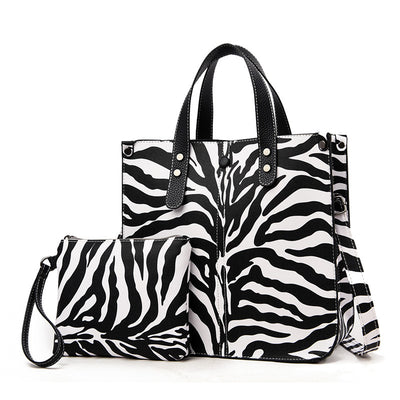 Bolsa Maternidad Estampado Geométrico Leopardo - Set de 2 Piezas - Image 8
