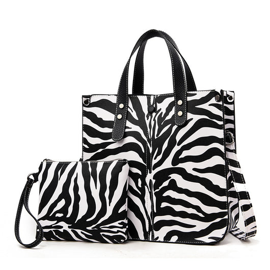 Bolsa Maternidad Estampado Geométrico Leopardo - Set de 2 Piezas - Image 8