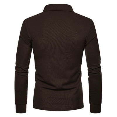 Camisa Casual de Manga Larga Slim Fit con Cuello de Color - Image 27