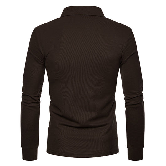 Camisa Casual de Manga Larga Slim Fit con Cuello de Color - Image 27
