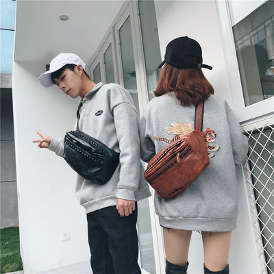 Mochila Urbana de Un Hombro con Diseño Diagonal para Hombre - Image 11