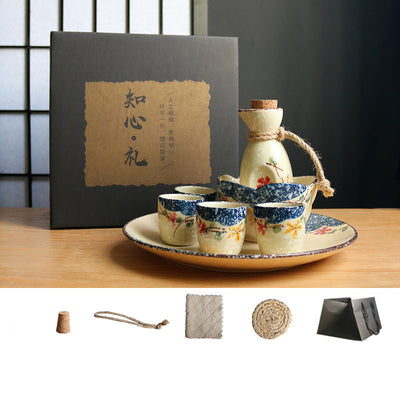 Set Calentador de Sake Retro Japonés con Tazas de Cerámica - Image 37
