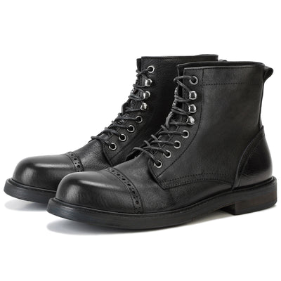 Zapatos Casuales de Cuero para Hombre con Suela Gruesa - Image 3