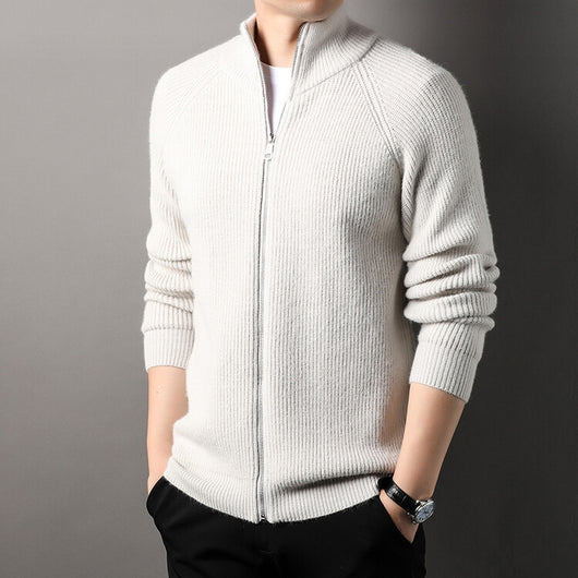 Cardigan Casual Cuello Alto Versátil para Hombre - Image 3