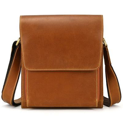 Bolso Bandolera de Cuero Genuino para Hombre