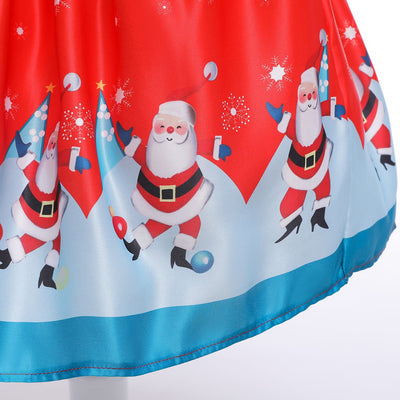 Falda Navideña Infantil Estampado Papá Noel Largo Medio - Image 12