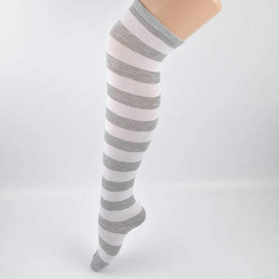 Calcetines Muslos Altos Japoneses a Rayas para Mujer - Image 33