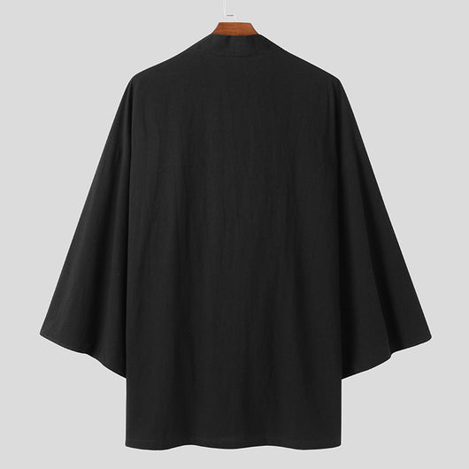 Cardigan Holgado para Hombre con Mangas Murciélago - Abrigo Versátil - Image 8