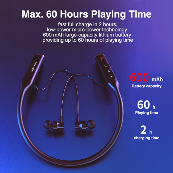 Auriculares Inalámbricos Multifunción con Pantalla, Radio y Ranura para Tarjeta