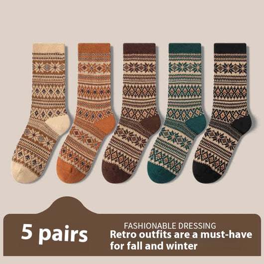 Calcetines Étnicos Retro Desodorizantes para Mujer - Image 20