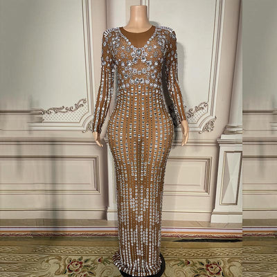 Vestido Brillante con Detalles de Diamante - Image 11