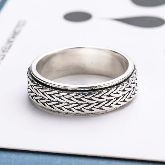 Anillo Tejido Estilo Hong Kong - Diseño Personalidad Femenina - Image 8