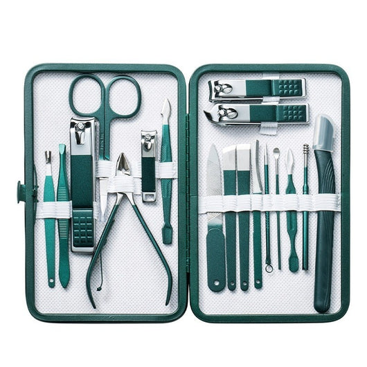 Set de Cortaúñas Portátil Verde Oscuro - Image 4