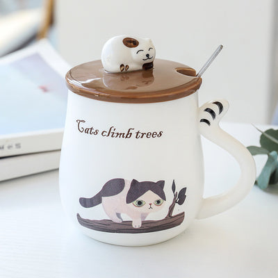 Taza Decorativa con Diseño de Gato Adorable para el Hogar - Image 3