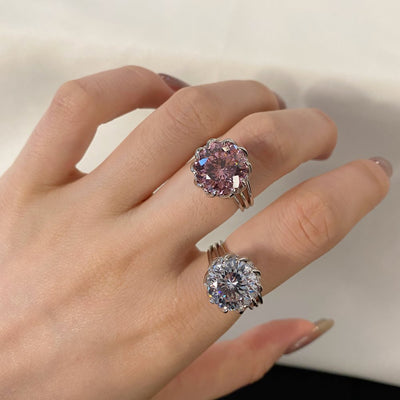 Anillo de Plata 925 con Circonitas de Corte Fuego para Mujer - Image 7