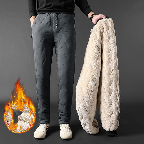 Pantalones Casuales de Algodón con Corte Slim de Nueve Puntos