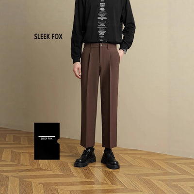 Pantalones de Traje Rectos con Caída Elegante para Hombre - Image 4