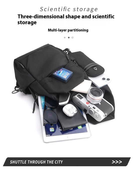 Mochila Pecho Oxford para Hombre - Bolsa Cruzada Funcional - Image 20