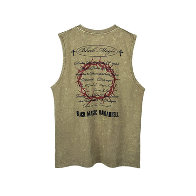 Camiseta Sin Mangas Estilo Desgastado para Hombre - Image 2